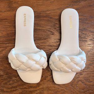 Express Braided One Band Sandals Size 6